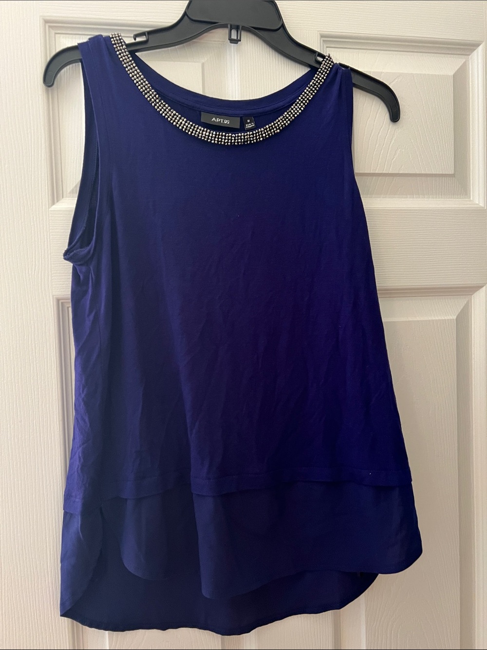Apt. 9 Beaded-Neck Sleeveless Camisole - Purple